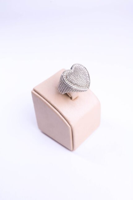 Ring Heart Swiss Zircon